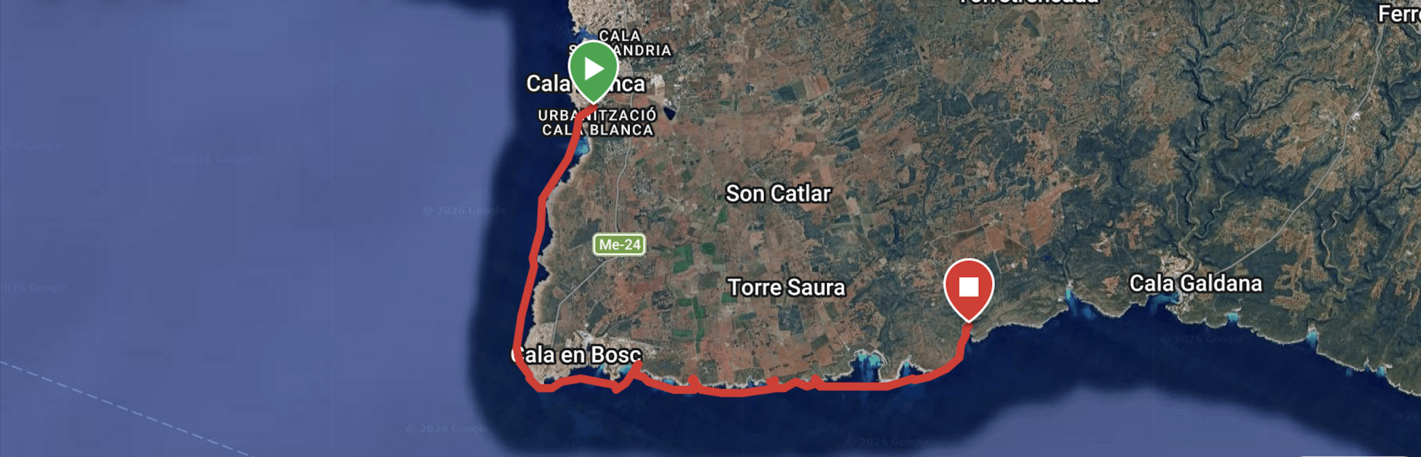 04 CALA BLANC - TURQUETA / 17KM