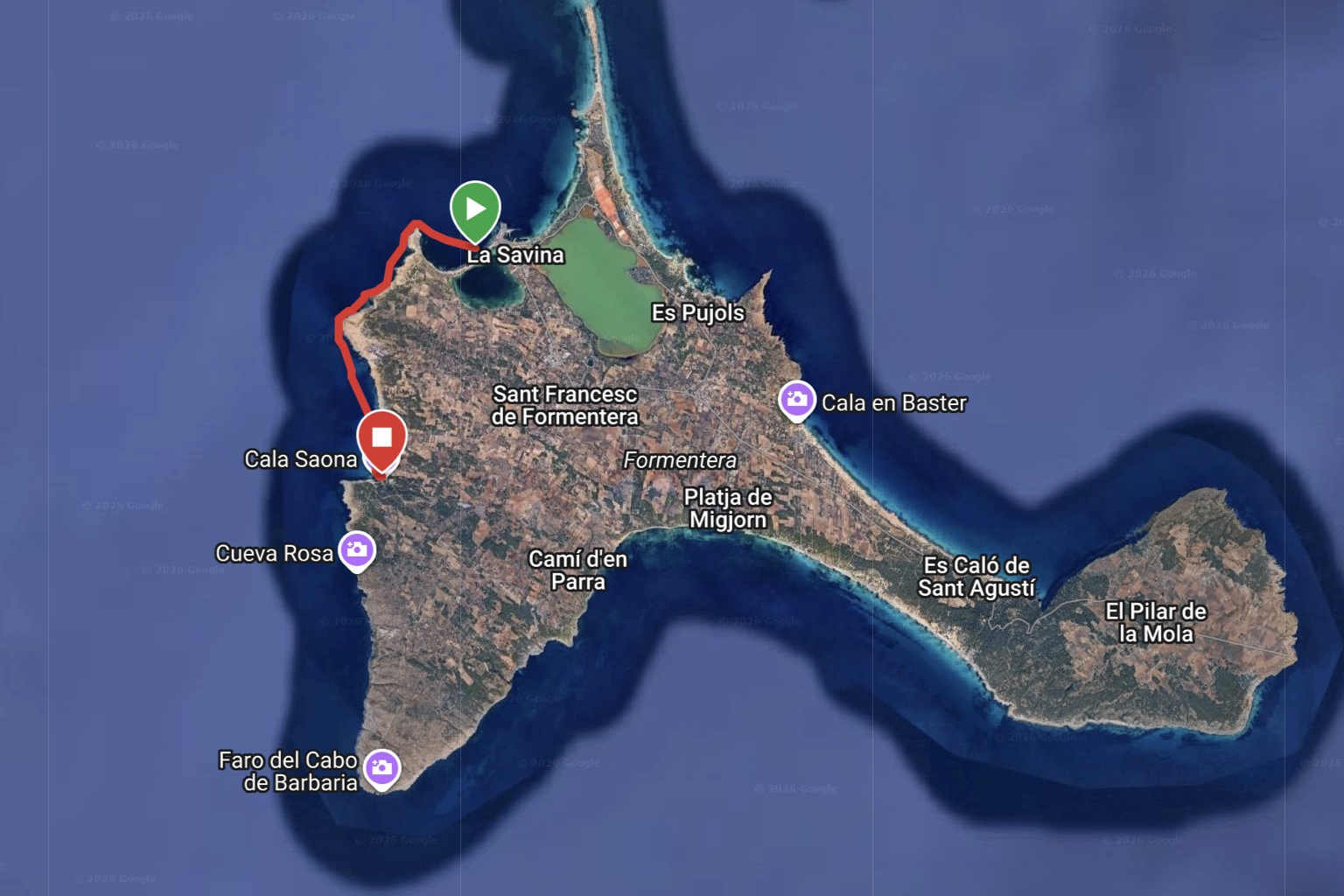 01 LA SAVINA - CALA SAONA / 7KM