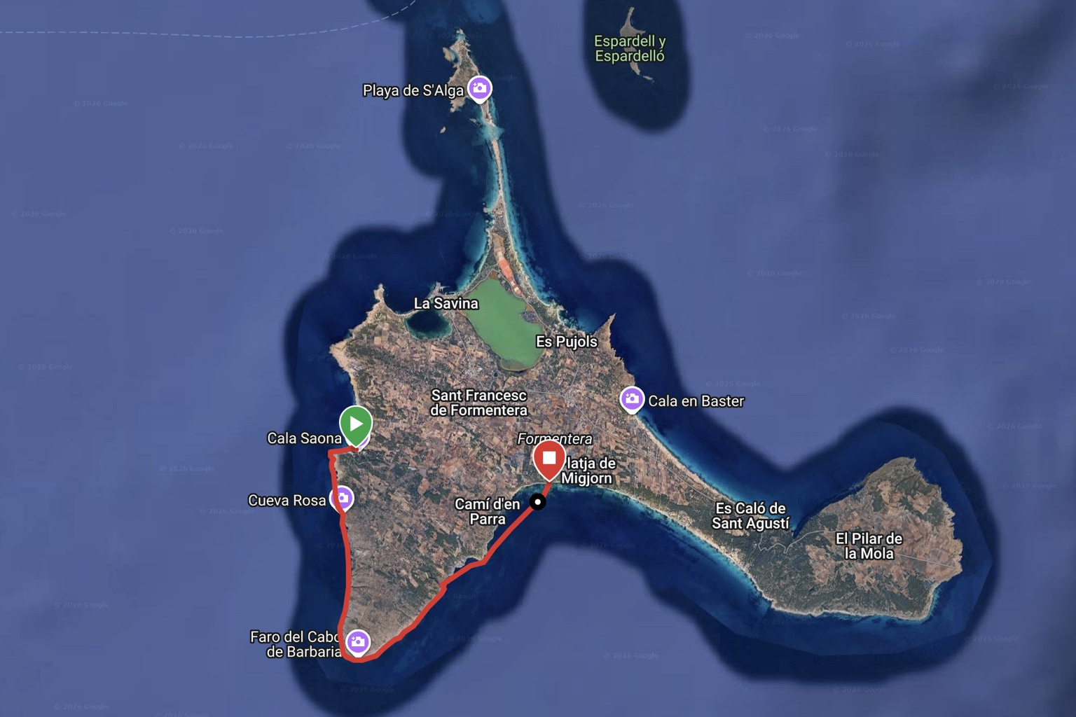 02 CALA SAONA - CALO D'ES MORT / 21KM